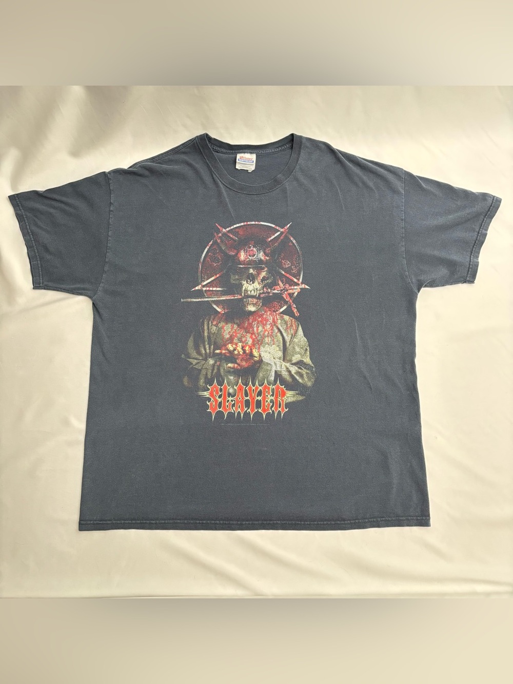 Vintage Slayer US Tour 2007 T Shirt -  2XL XXL - Light Wear